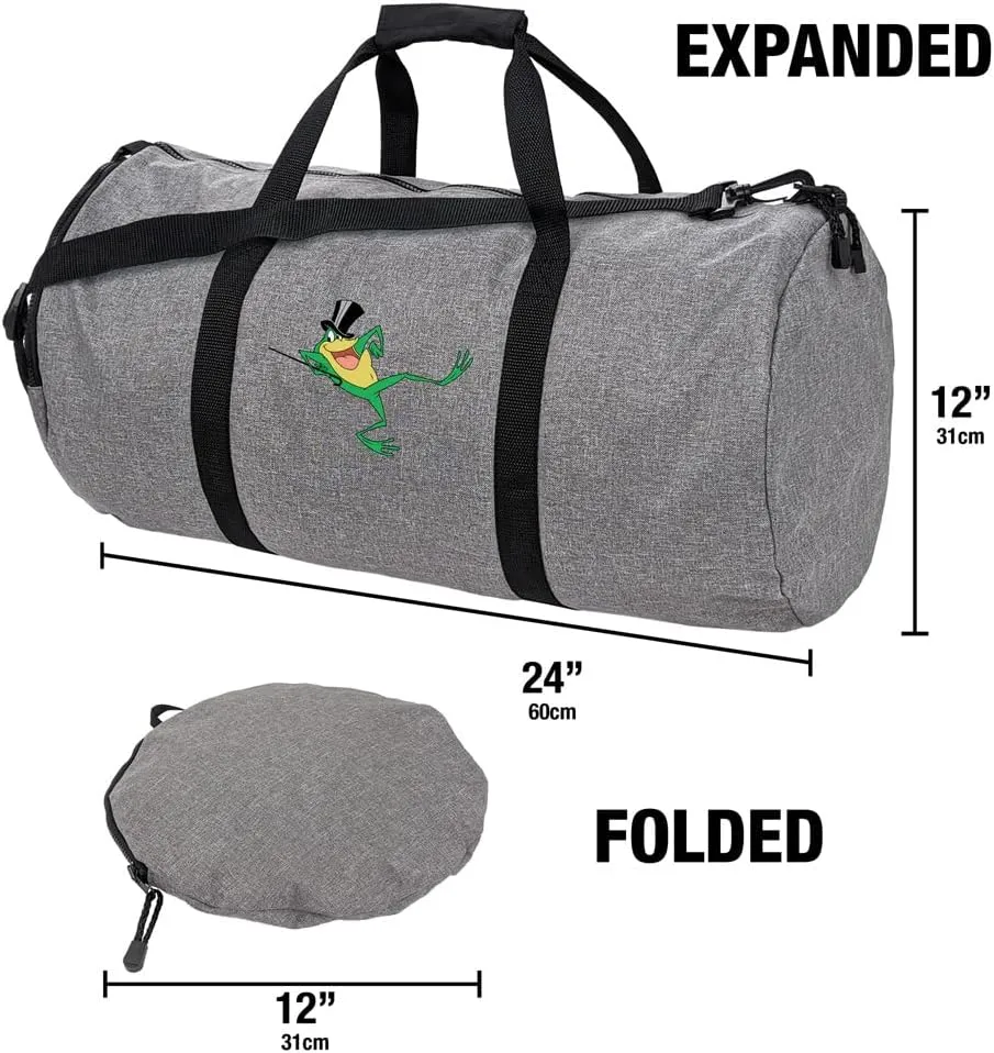 Looney Tunes Michigan J Frog Lightweight Duffel Bag for Sports and Gym Packable for Travel
