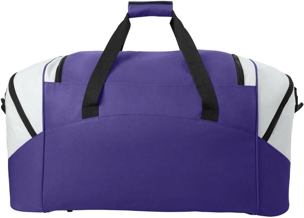 LSU Tigers Duffle Bag Louisiana State University Large Duffel Bag Suitcase (Purple)