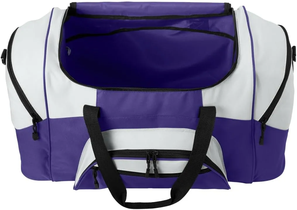 LSU Tigers Duffle Bag Louisiana State University Large Duffel Bag Suitcase (Purple)