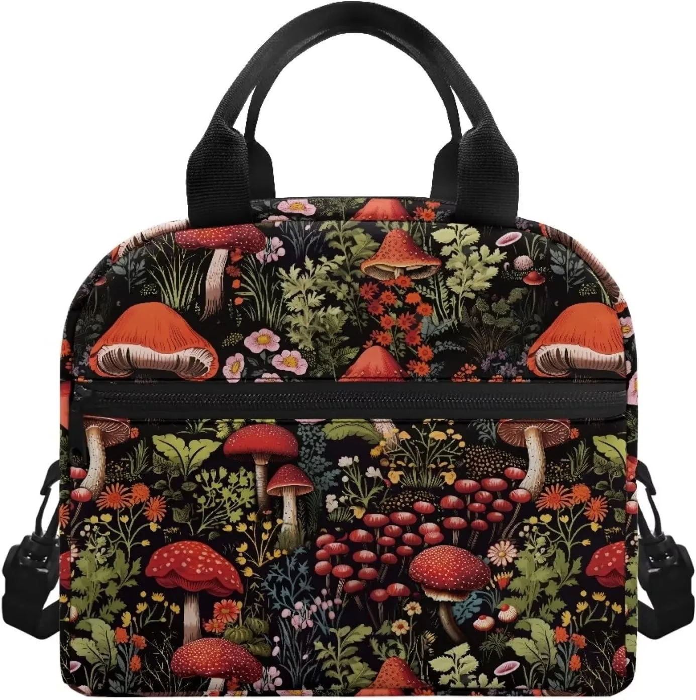 Lunch Bag Lunchbox Organizer Insulated Waterproof Men Women Tote Cooler Handbag Adjustable Shoulder Strap for Office Picnic Travel Hiking