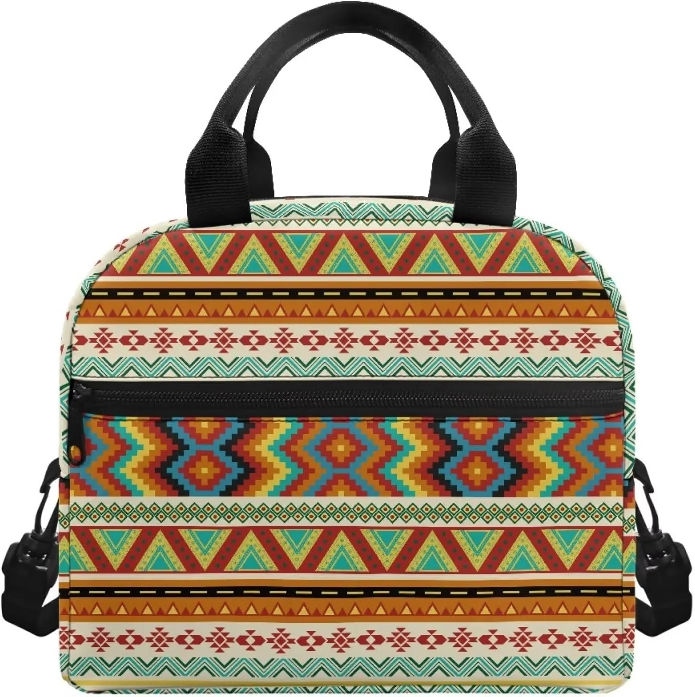 Lunch Bag Lunchbox Organizer Insulated Waterproof Men Women Tote Cooler Handbag Adjustable Shoulder Strap for Office Picnic Travel Hiking