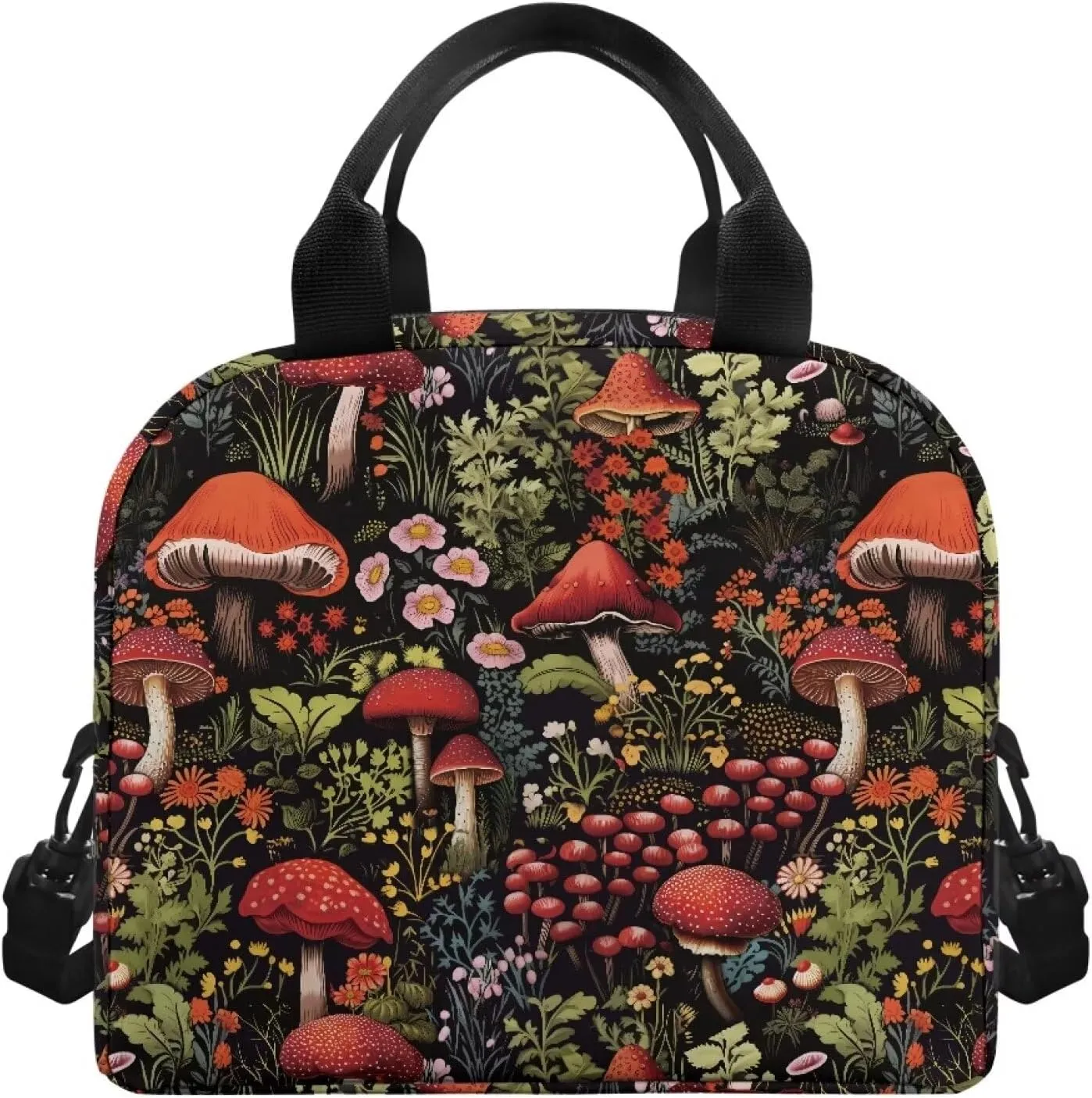 Lunch Bag Lunchbox Organizer Insulated Waterproof Men Women Tote Cooler Handbag Adjustable Shoulder Strap for Office Picnic Travel Hiking