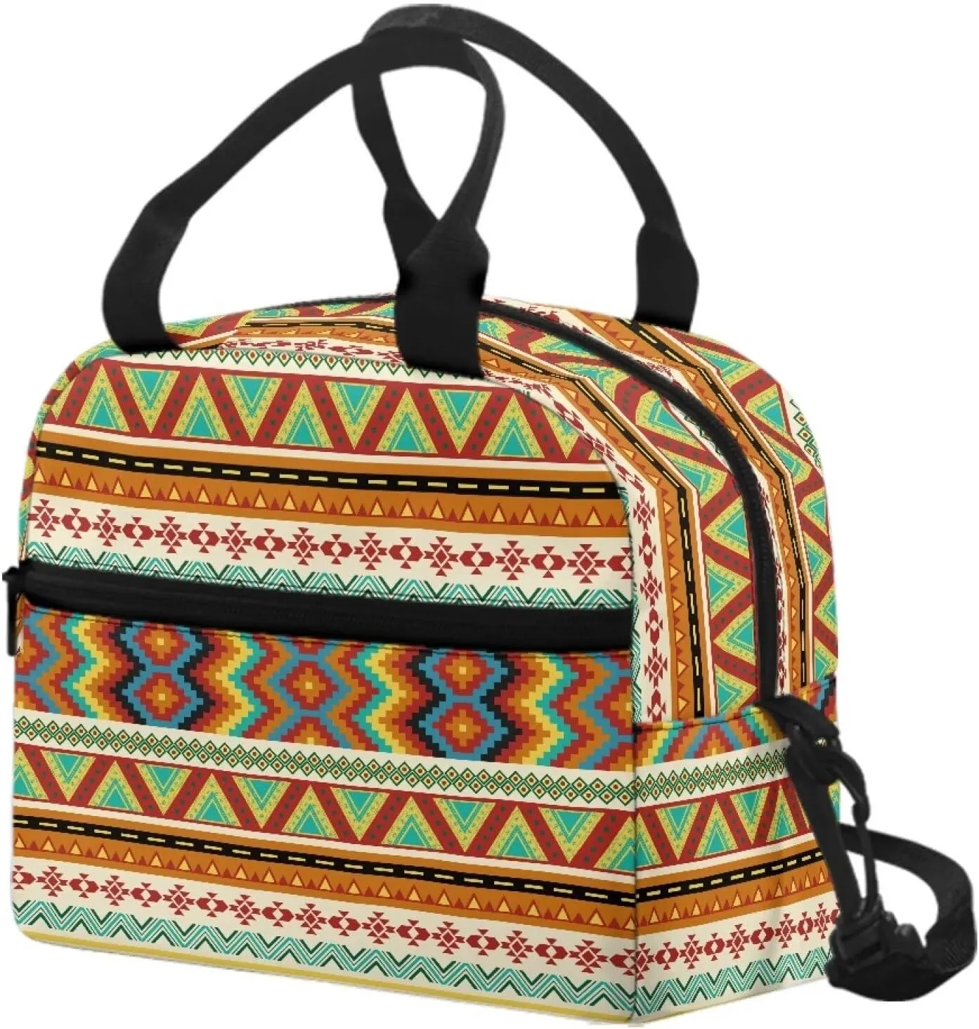 Lunch Bag Lunchbox Organizer Insulated Waterproof Men Women Tote Cooler Handbag Adjustable Shoulder Strap for Office Picnic Travel Hiking