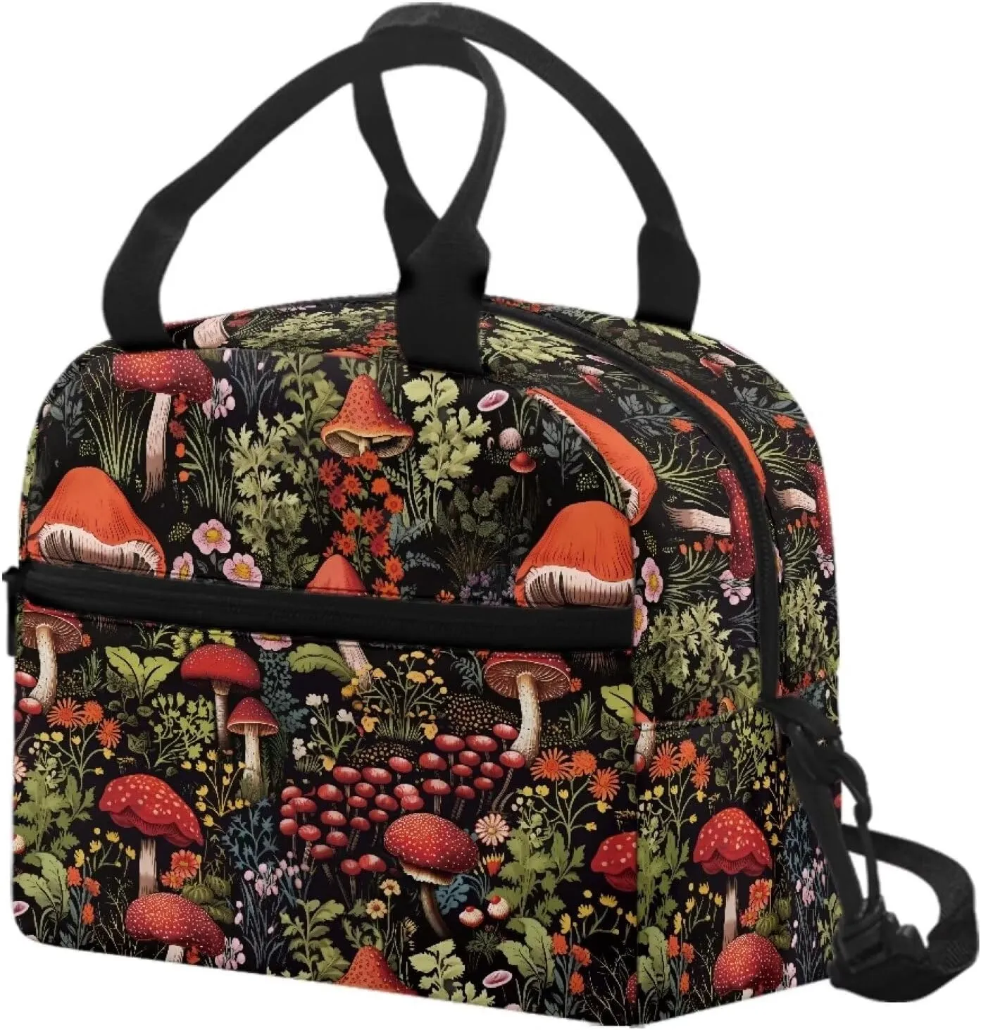 Lunch Bag Lunchbox Organizer Insulated Waterproof Men Women Tote Cooler Handbag Adjustable Shoulder Strap for Office Picnic Travel Hiking