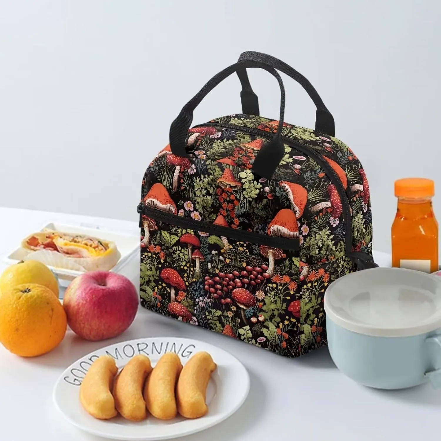 Lunch Bag Lunchbox Organizer Insulated Waterproof Men Women Tote Cooler Handbag Adjustable Shoulder Strap for Office Picnic Travel Hiking