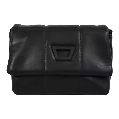 Luxe Quilted Chain Shoulder Bag (Black)