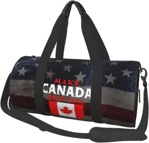 Make Canada Great Again Duffel Bag Gym Bag Travel Sports Tote Large Foldable Beach Swim Yoga50