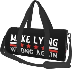 Make Lying Wrong Again Duffel Bag Gym Bag Travel Sports Tote Large Foldable Beach Swim Yoga2