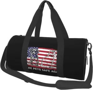 Make Pets Safe Again Duffel Bag Gym Bag Travel Sports Tote Large Foldable Beach Swim Yoga49
