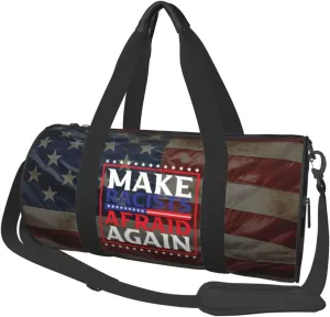 Make Racists Afraid Again Duffel Bag Gym Bag Travel Sports Tote Large Foldable Beach Swim Yoga1