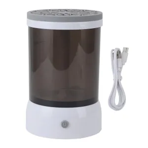 Makeup Brush Cleaner Machine, USB Visible Quick Dry Automatic Makeup Brush Cleaner Portable Make up Brush Cleaner Cleanser Machine Cosmetic for All Size Makeup Brushes(Gray)