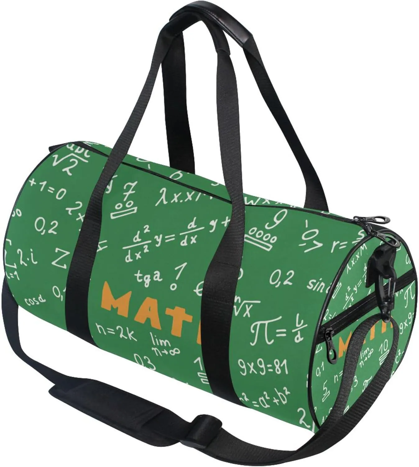Mathematical Numbers Formulas Gym Duffle Bag for Women Men Sports Fitness Bag Workout Travel Gymnastics Dance