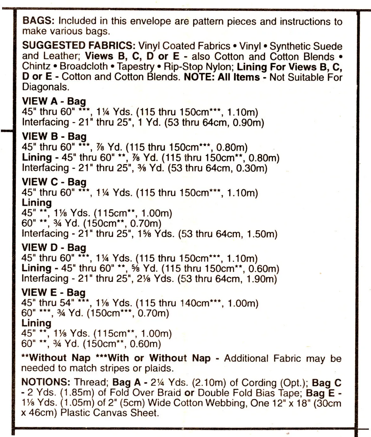 McCall's 8705 Tote, Sling, Messenger and Shoulder Bags, Uncut, Factory Folded Sewing Pattern Various Sizes