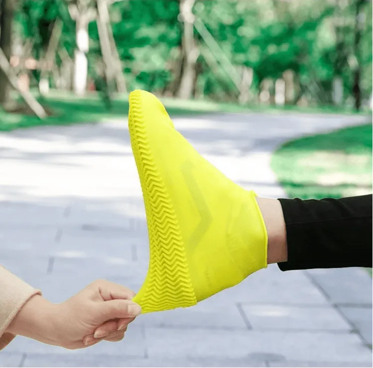 Men And Women Hiking Slip Wearable Easy To Carry Silicone Rain Boots