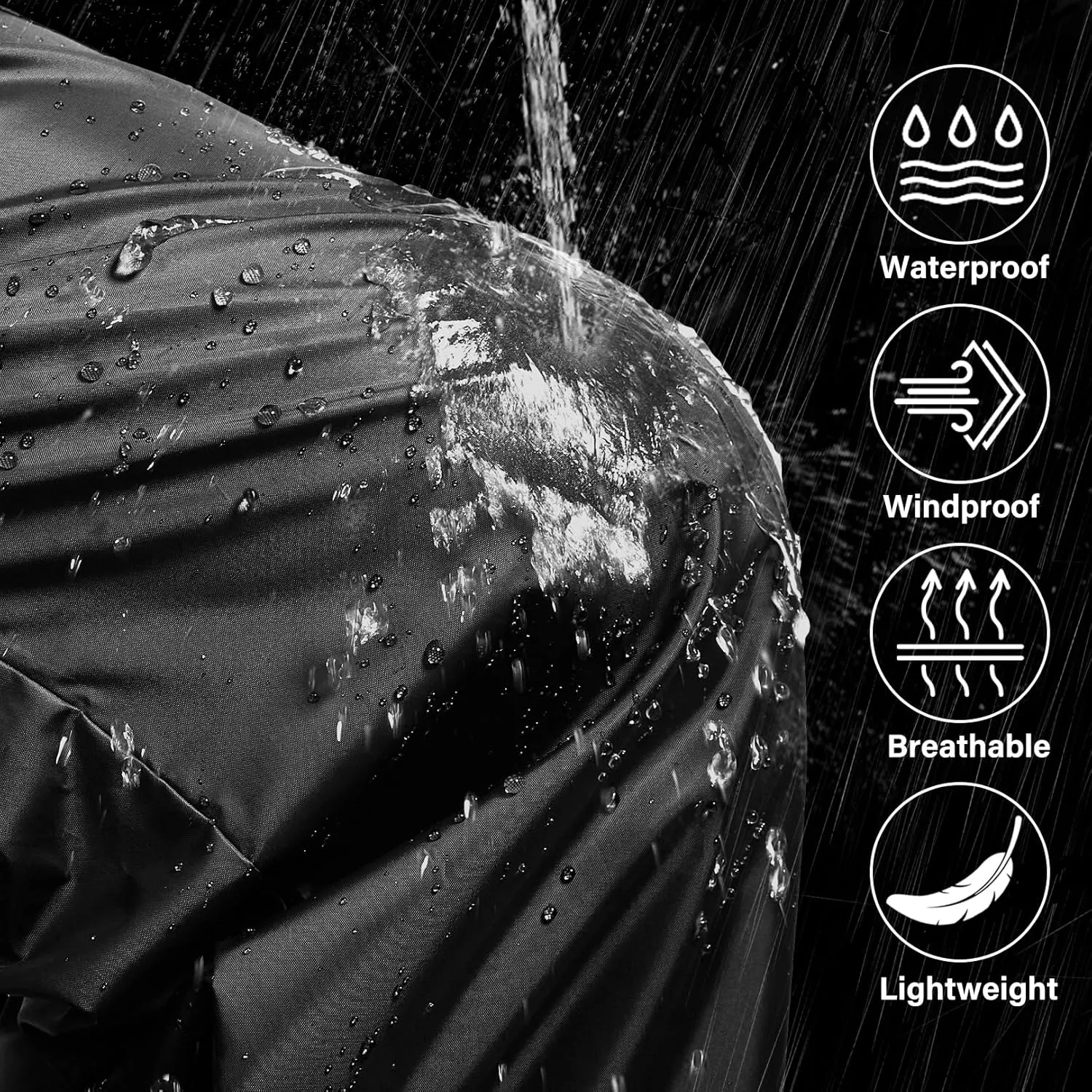 Men's Rain Pants Waterproof Over Pants Windproof Outdoor Hiking Pants for Golf,Fishing,Cycling