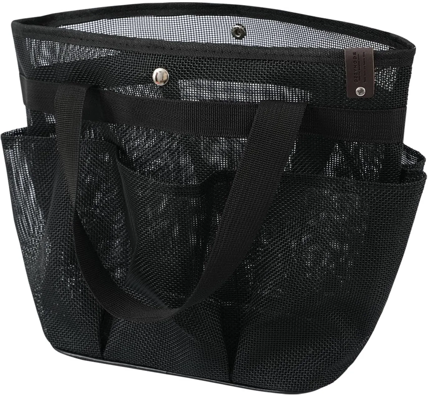 Mesh Horse Grooming Tote Bag Breathable Waterproof, 6 Pockets Horse Grooming Kit Tool Bags, Horse Cleaning Caddy Box for Cleaning Supplies, Pet Grooming Organizer for Horse Dog Goats, Black