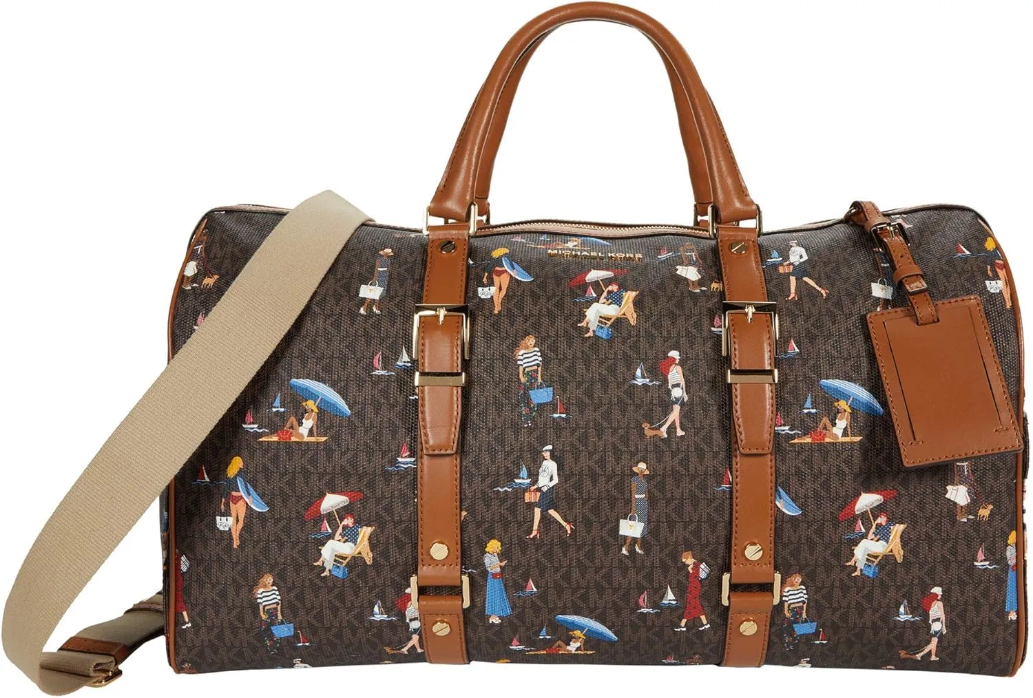 Michael Kors Bedford Travel Medium Duffel Satchel