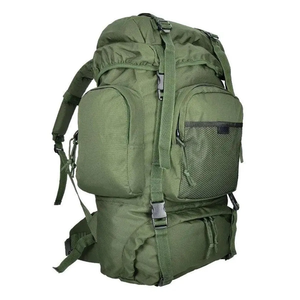 MIL-TEC COMMANDO hiking backpack 55 liters waterproof cover green large daypack