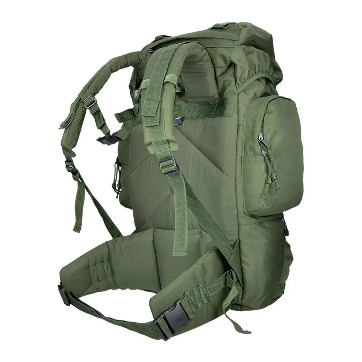 MIL-TEC COMMANDO hiking backpack 55 liters waterproof cover green large daypack