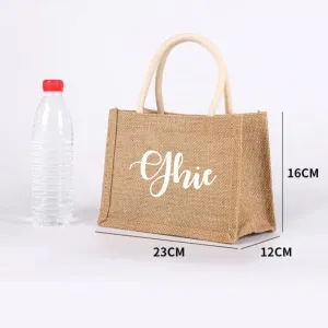 Mini Embroidery Handle Tote Bag