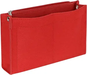 Mini Felt Purse Organizer Insert Small Tote Bag organizer with Zipper