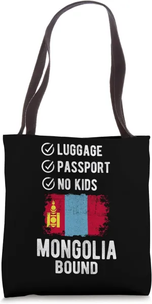 Mongolia Souvenir Travel Vacation Mongolia Tote Bag