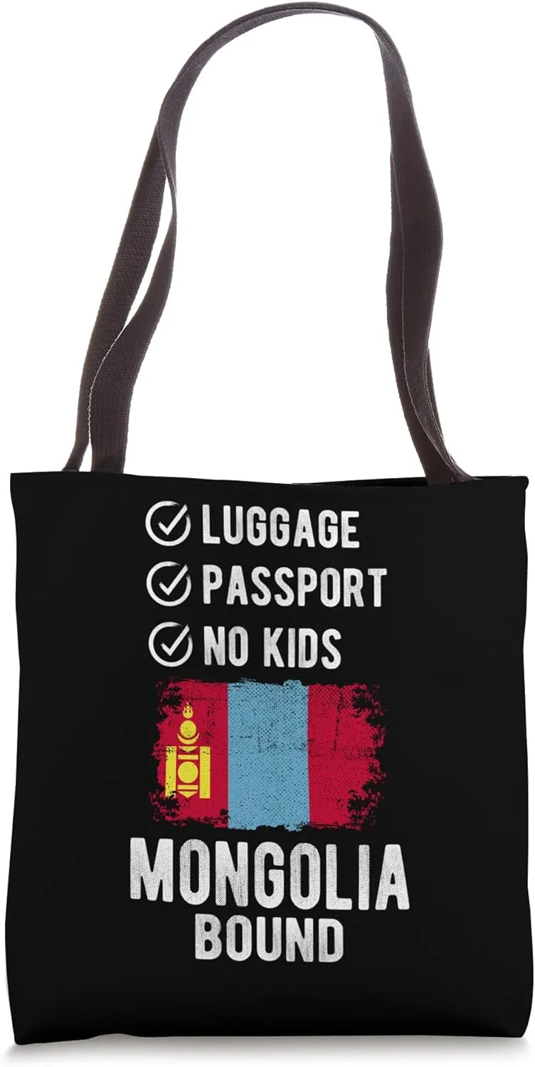 Mongolia Souvenir Travel Vacation Mongolia Tote Bag
