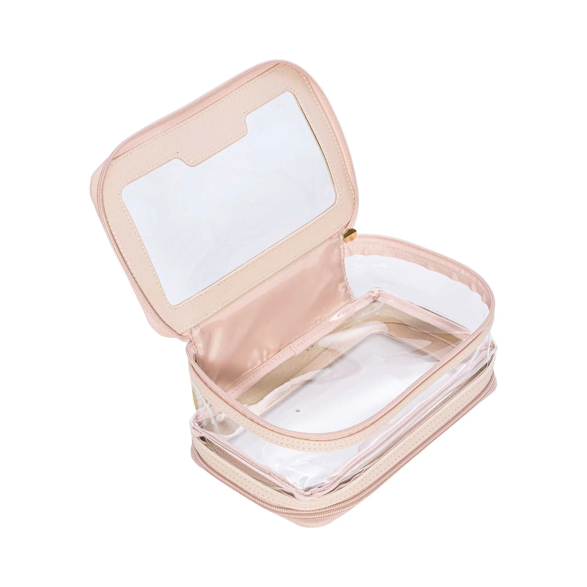 Mosafer Women's Nude Collection Polyester Pink Toiletry