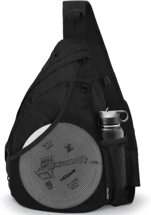 MOYAQI Disc Golf Bag with Retriever Holder and Storage Pockets, Disc Golf Backpack with 8-10 Disc Capacity, Padded Adjustable Strap and Back Panel, Lightweight and Durable