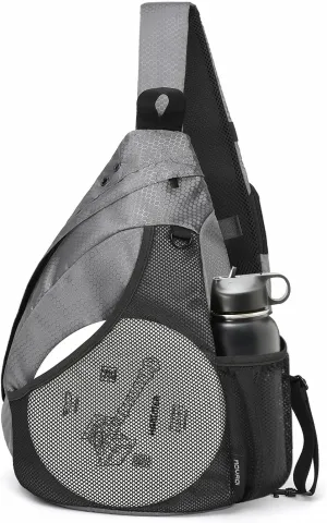 MOYAQI Disc Golf Bag with Retriever Holder and Storage Pockets, Disc Golf Backpack with 8-10 Disc Capacity, Padded Adjustable Strap and Back Panel, Lightweight and Durable