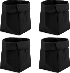 Muka 4 Pack Washable Grocery Bag, Extra Large Organizer Bag for Dining and Kitchen 9-3/4 x 9-3/4 x 15-3/4 Inch