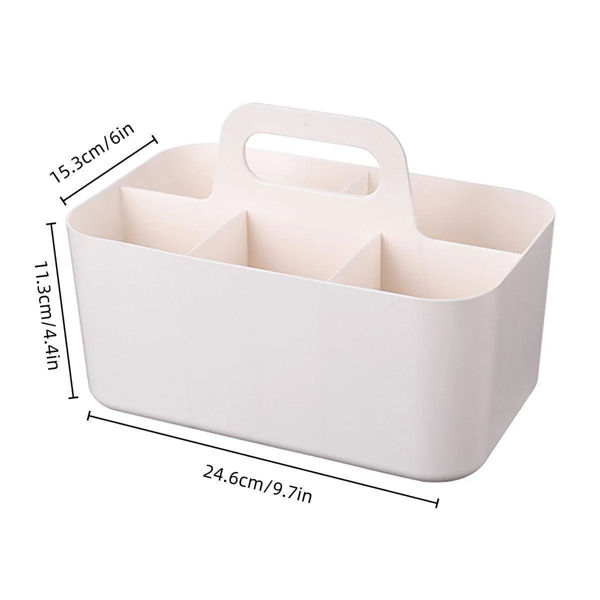 Multi Functional Desktop Organizer Compartmentalized Storage Box Portable Basket