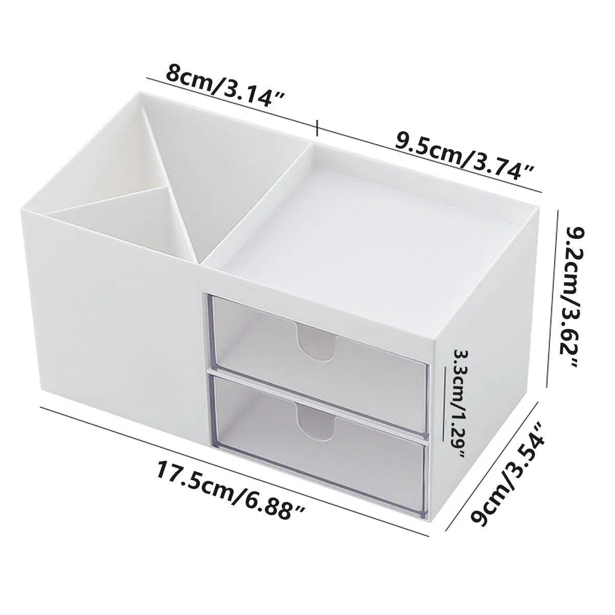 Multifunctional Desktop Organizer with Storage Drawer for Home Office Supplies