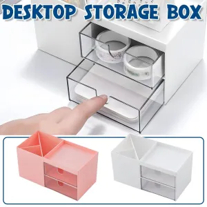 Multifunctional Desktop Organizer with Storage Drawer for Home Office Supplies