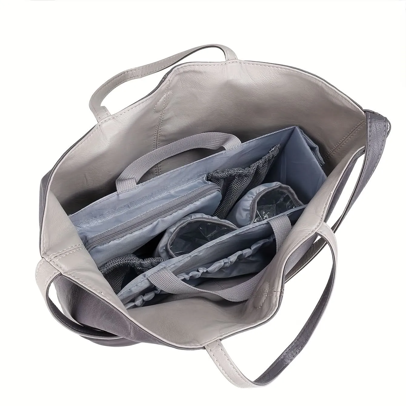 Multifunctional Diaper Bag Organizer Insert – Removable with Insulated Pocket