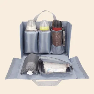 Multifunctional Diaper Bag Organizer Insert – Removable with Insulated Pocket
