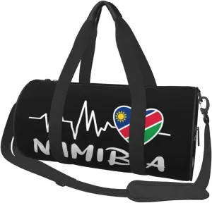 Namibia Heartbeat Duffel Bag Gym Bag Travel Sports Tote Large Foldable Beach Swim Yoga1