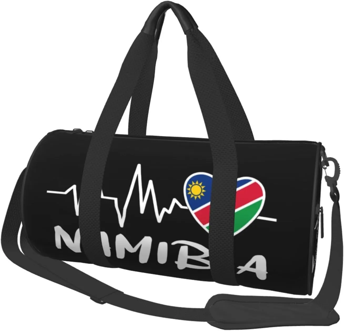 Namibia Heartbeat Duffel Bag Gym Bag Travel Sports Tote Large Foldable Beach Swim Yoga1