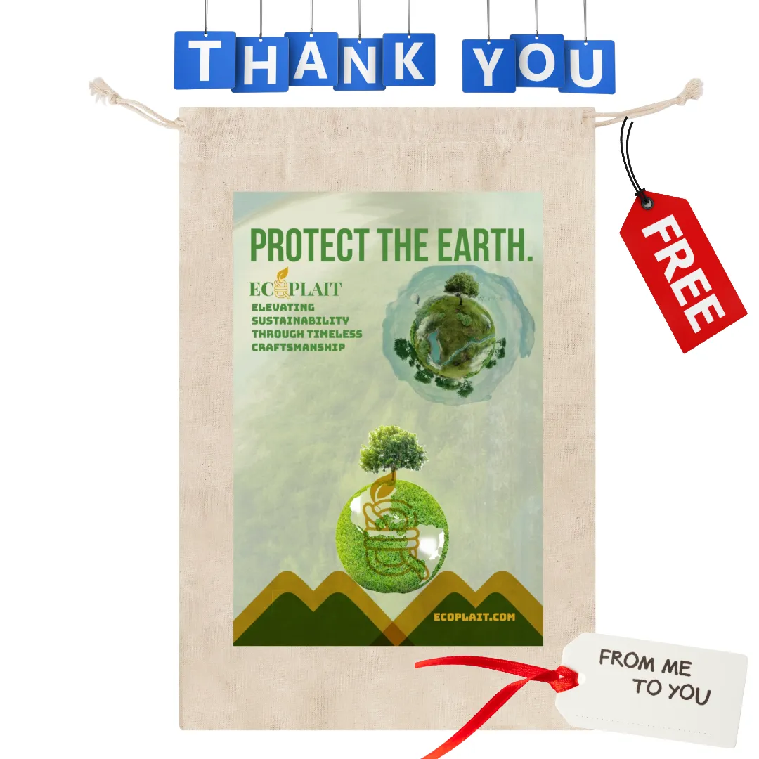 Natural Fiber Jute Tote Bag Daisy Field