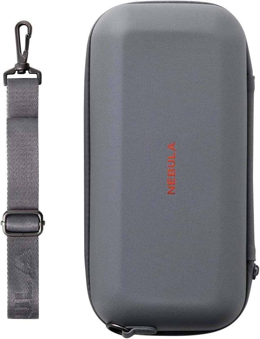 NEBULA Capsule Air Official All-in-One Travel Case, Customized for Capsule Air with Detachable Shoulder Strap, Adapter, Remote Control, Cables and Snap-On Base, Waterproof and Protective Polyester.
