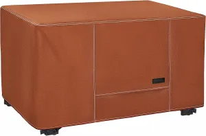 NettyPro Fire Pit Cover Rectangular 52 inch Waterproof Heavy Duty Rectangle Fire Table Cover for Outdoor Gas Propane Firepit Table, Brown
