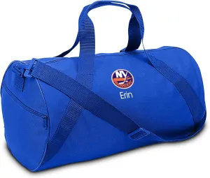 New York Islanders Personalized Youth Duffel Bag (Royal Blue)