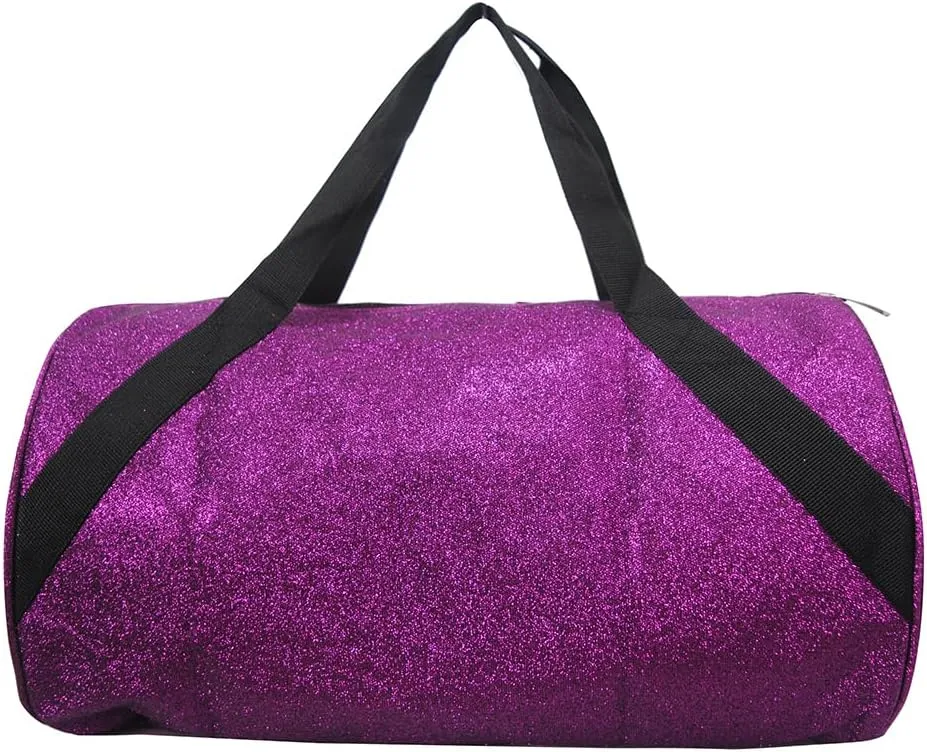 NGIL Medium Glitter Cheers Sports Gym Duffel Bag(Glitter-Purple)