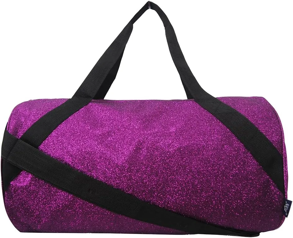 NGIL Medium Glitter Cheers Sports Gym Duffel Bag(Glitter-Purple)