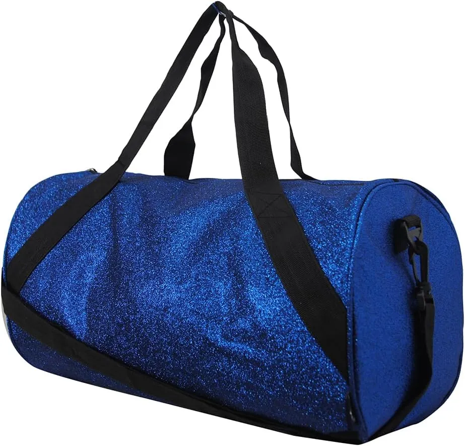 NGIL Medium Glitter Cheers Sports Gym Duffel Bag(Glitter-Royal)