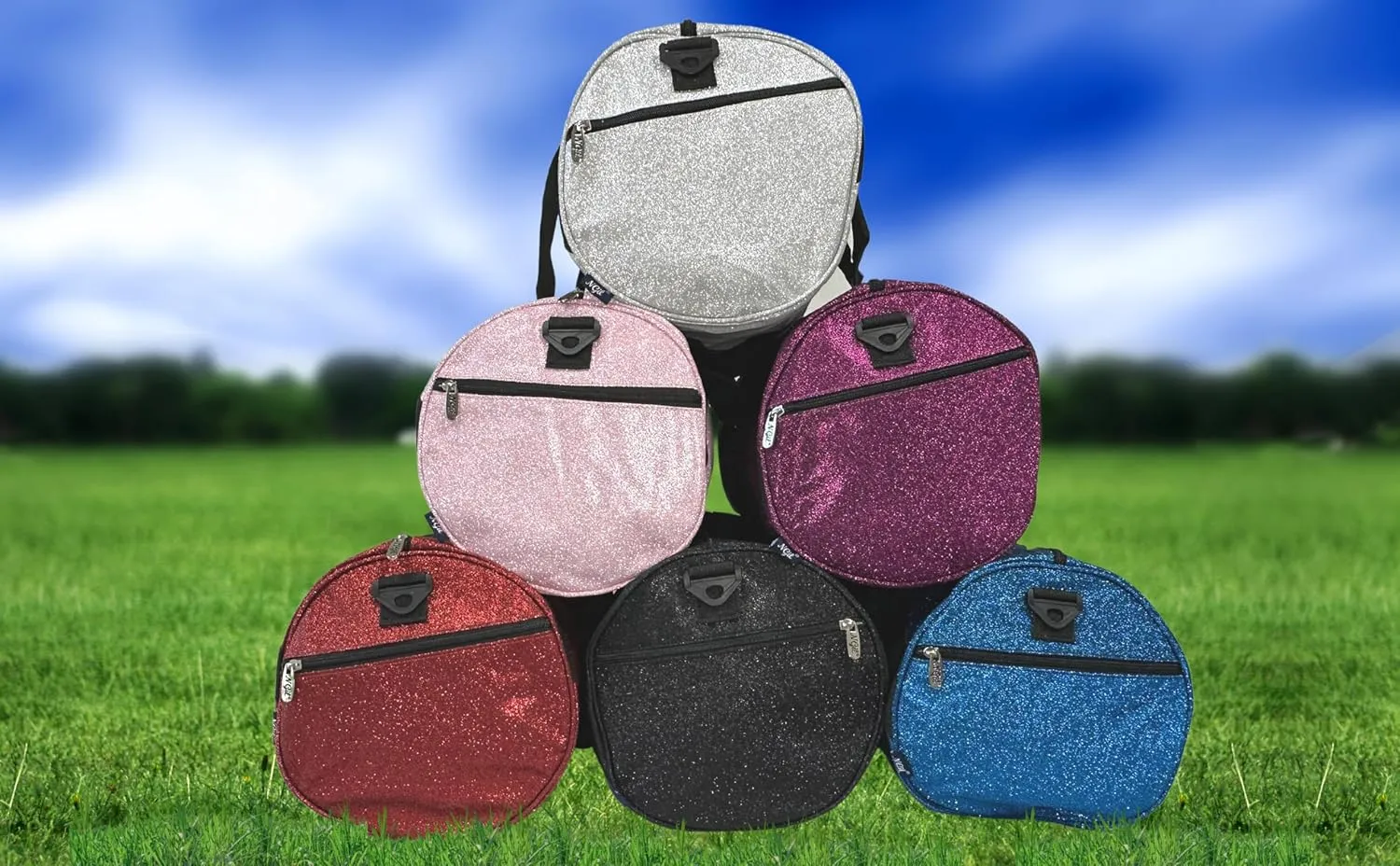 NGIL Medium Glitter Cheers Sports Gym Duffel Bag(Glitter-Royal)