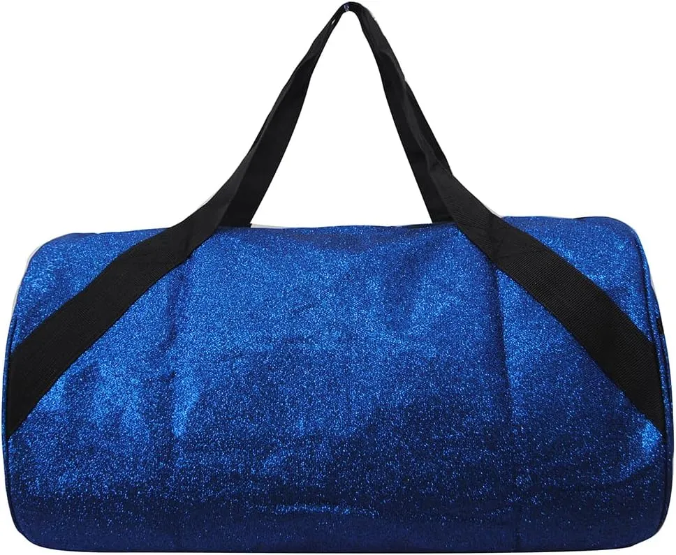 NGIL Medium Glitter Cheers Sports Gym Duffel Bag(Glitter-Royal)