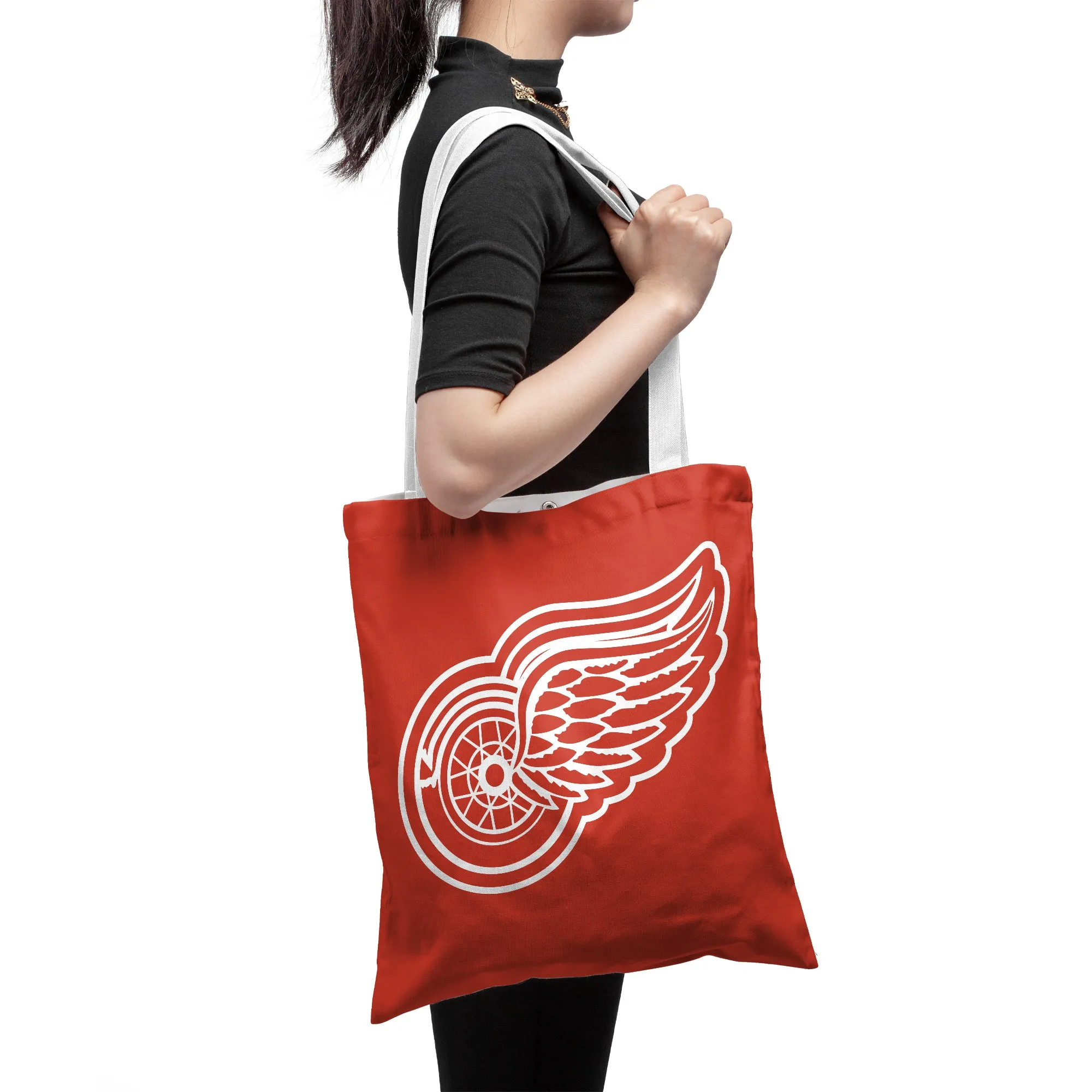NHL Detroit Red Wings Polyester Canvas Tote Bag – Durable and Stylish