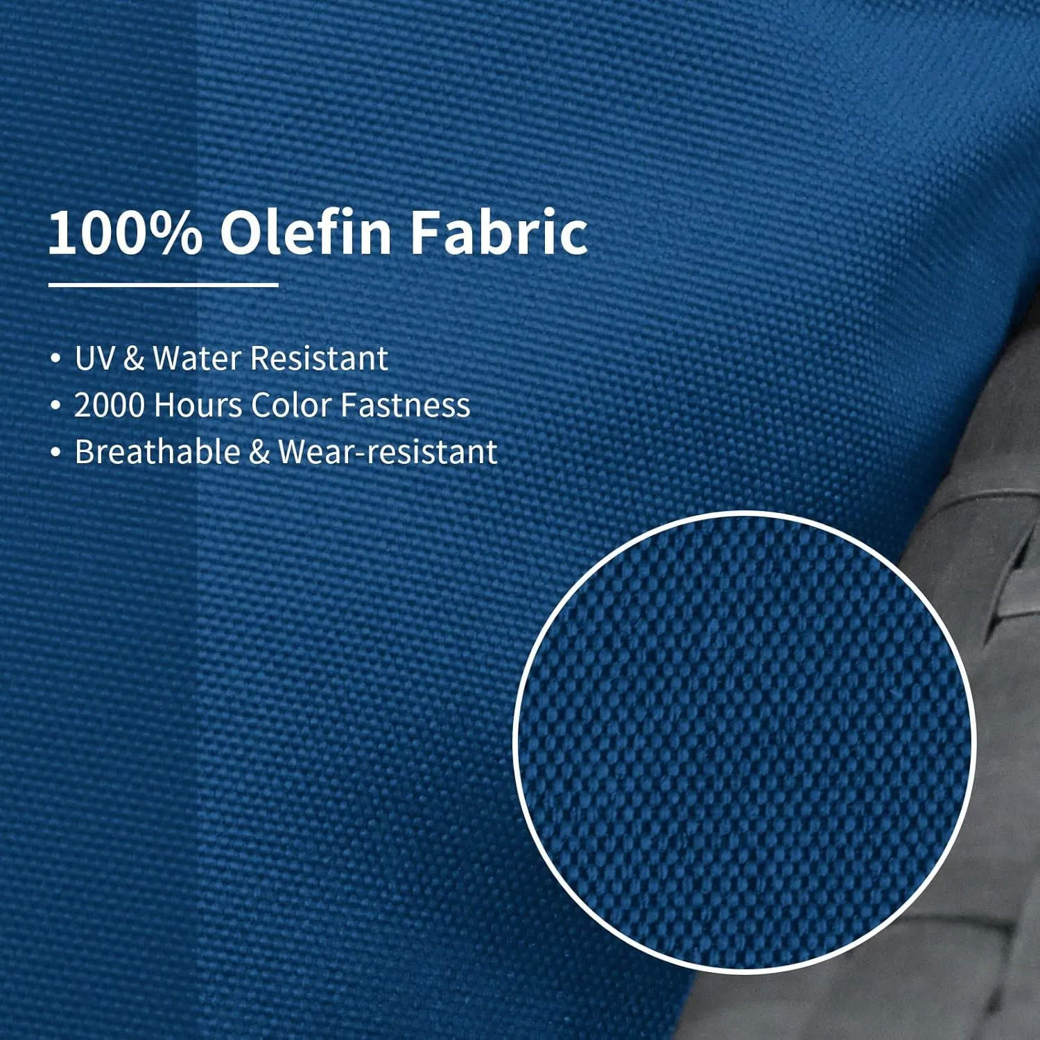 NICESOUL 10-Piece 27“x27 Outdoor Patio Cushion Covers, Olefin Fade/UV-Resistant Sectional Couch Replacement Cover with Zipper, Durable Slipcovers for Outside Exterior, Machine Washable, Navy Blue