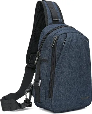 NICGID Sling Bag Chest Shoulder Backpack Crossbody Bags for Tablet Laptop Outdoor Hiking Men Women